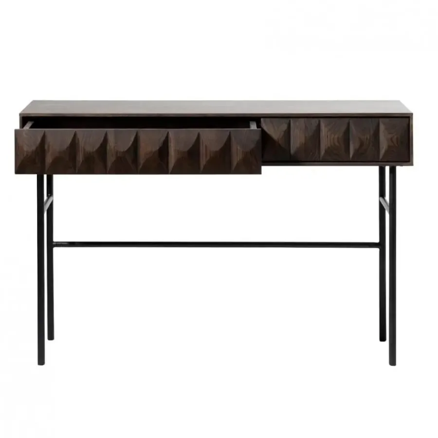 Sidetables-Nordic Home - Magnus eiken sidetable - 117 cm - espresso