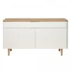 Dressoirs-Nordic Home - Rune dressoir - 140 cm - eikenhout -naturel/wit
