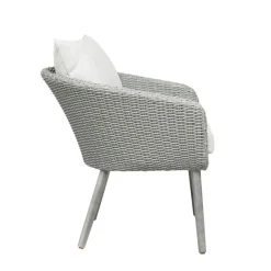 Bistro- & Balkonsets-Nordic Home - Seth bistro set wicker - grijs/hout