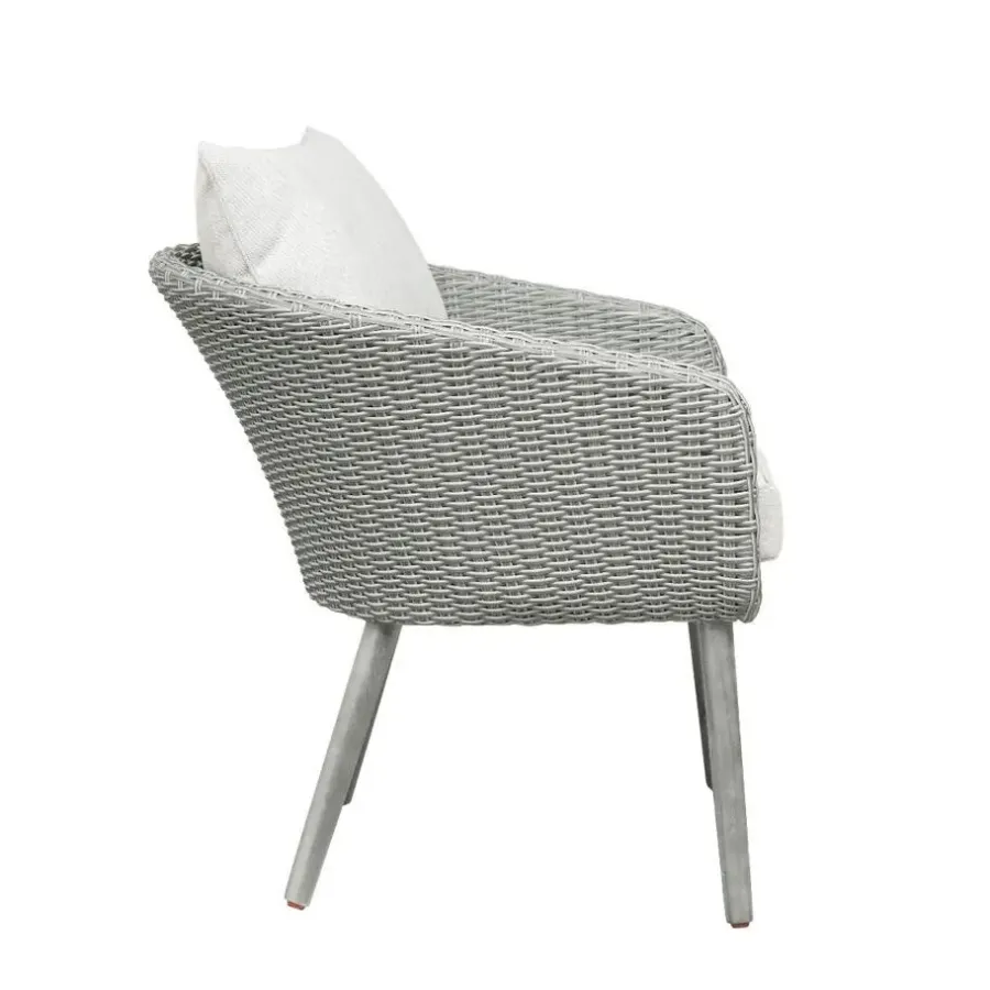 Bistro- & Balkonsets-Nordic Home - Seth bistro set wicker - grijs/hout