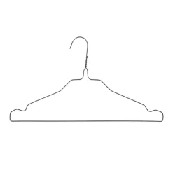 Nordix Kledinghangers set 75 stuks Metaal Zwart Draadhanger Kleerhangers