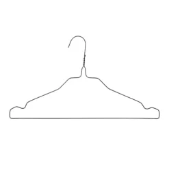 Nordix Kledinghangers set 100 stuks Metaal Zwart Draadhanger Kleerhangers