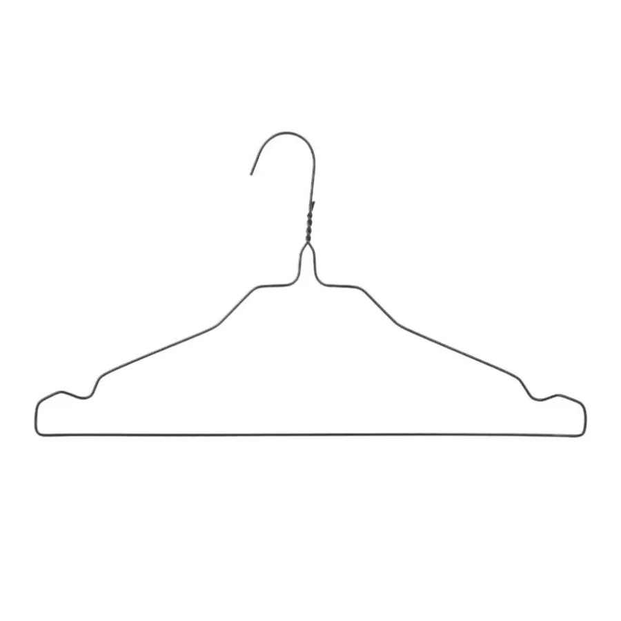Nordix Kledinghangers set 150 stuks Metaal Zwart Draadhanger Kleerhangers