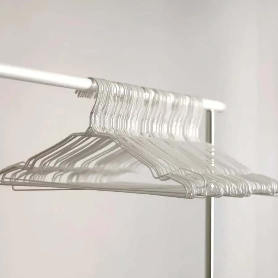 Nordix Kledinghangers set 150 stuks Metaal Zwart Draadhanger Kleerhangers