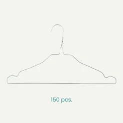Nordix Kledinghangers set 150 stuks Metaal Draadhanger Kleerhangers