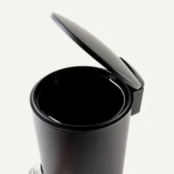 Nordix Pedaalemmer 3 Liter 2 Stuks Badkamer Toilet Zwart Metaal