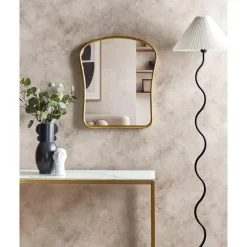 Beliani NOTH - Wandspiegel - Goud - 45 x 52 cm - Metaal