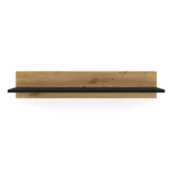 Homlando NUKA G wandplank 100 cm artisan eiken zwart mat