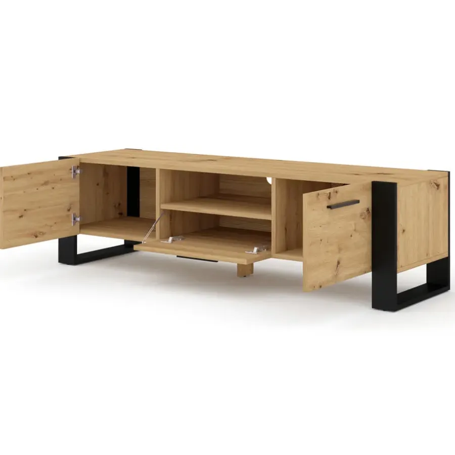 Homlando NUKA TV meubel ladekast 160 cm eiken artisan
