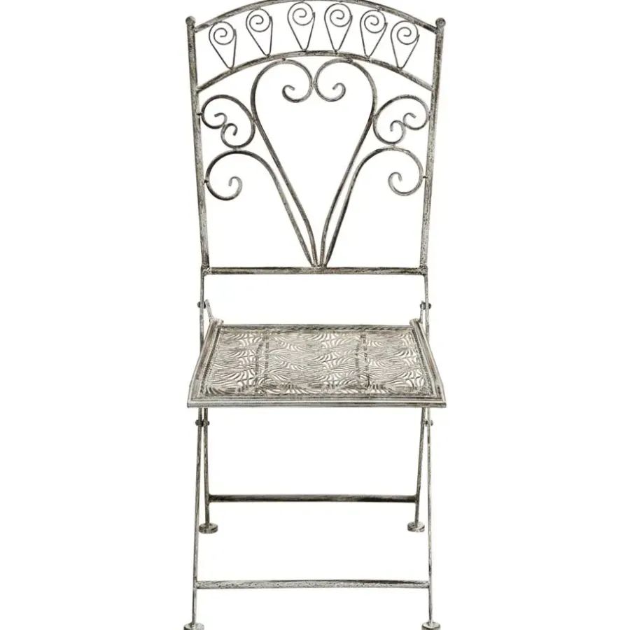 Leen Bakker NURRA - Set van 2 tuinstoelen - Grijs - IJzer