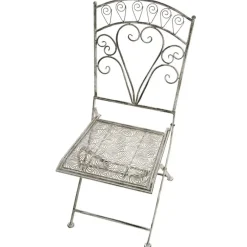 Leen Bakker NURRA - Set van 2 tuinstoelen - Grijs - IJzer