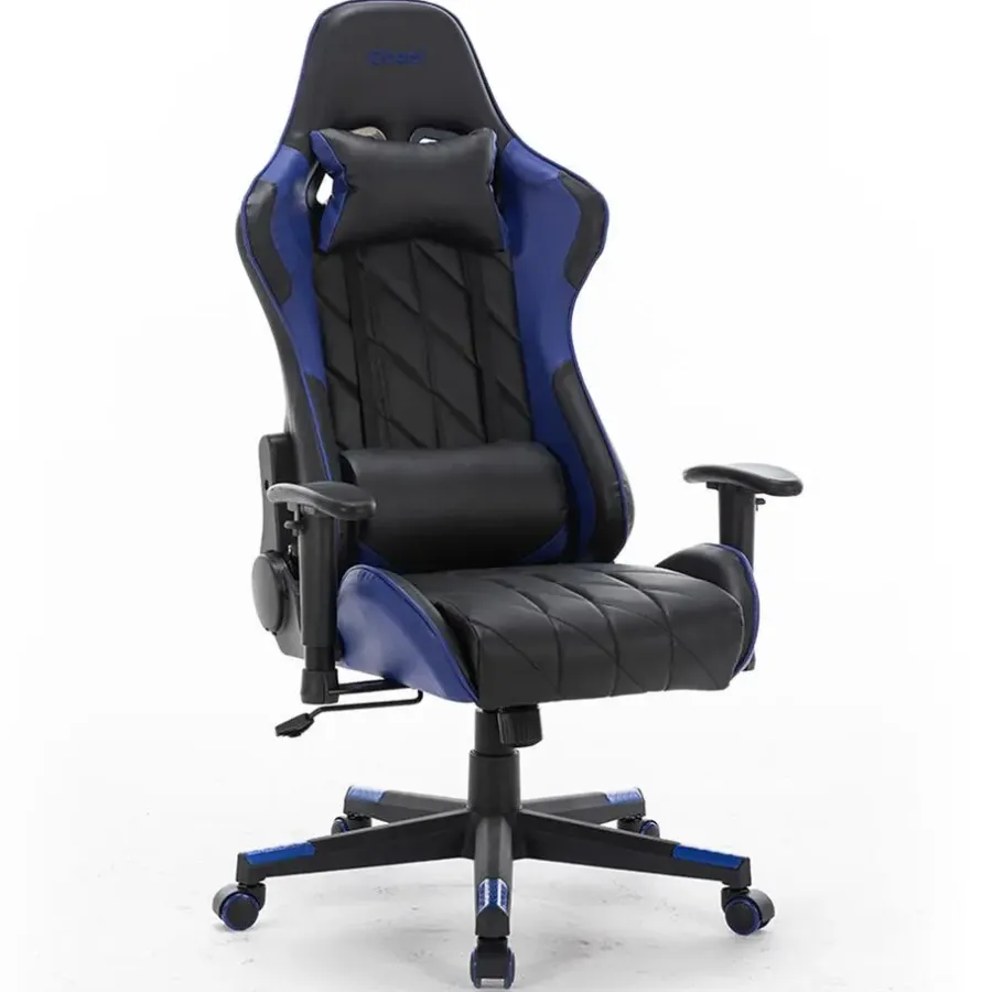 Gamestoelen-Ocazi Nevada Gaming stoel - Bureaustoel - Zwart/Blauw