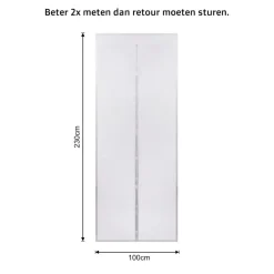 O'DADDY O’DADDY Deurgordijn – Magnetisch Vliegengordijn - 100x230cm – hor Wit
