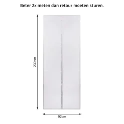 Raam En Deurhorren|Vliegengordijnen En Deurgordijnen-O'DADDY O’DADDY Deurgordijn – Vliegengordijn Magnetisch - 92x230cm – hor Wit