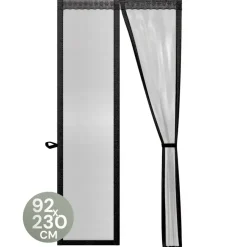 Raam En Deurhorren|Vliegengordijnen En Deurgordijnen-O'DADDY Deurgordijn Deluxe FIBER - Magnetisch Vliegengordijn 92x230 Zwart