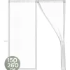 Raam En Deurhorren-O'DADDY Deurgordijn Deluxe FIBER 150x260 - Magnetisch Vliegengordijn Wit