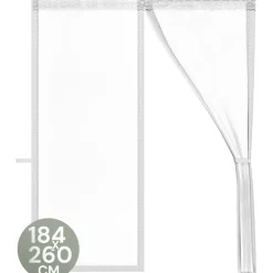 Raam En Deurhorren-O'DADDY Deurgordijn Deluxe FIBER 184x260 - Magnetisch Vliegengordijn Wit