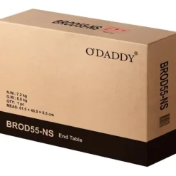Nachtkastjes|Nachtkastjes-O'DADDY Industrieel Nachtkastje met Lade - 40x40x55 cm - Modern Bruin