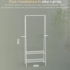Kledingrekken|Kledingrekken-O'DADDY Kledingrek Staand - Garderoberek met Kledingstang