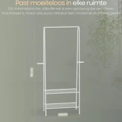 Kledingrekken|Kledingrekken-O'DADDY Kledingrek Staand - Garderoberek met Kledingstang