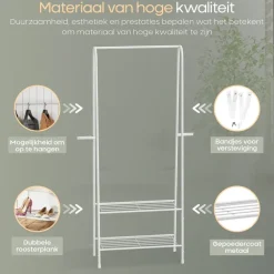 Kledingrekken|Kledingrekken-O'DADDY Kledingrek Staand - Garderoberek met Kledingstang