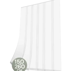 Raam En Deurhorren-O'DADDY Lamellenhor 150x260 - Deurgordijn - wit