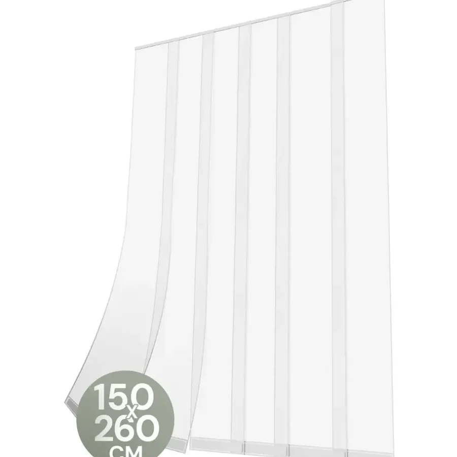 Raam En Deurhorren-O'DADDY Lamellenhor 150x260 - Deurgordijn - wit