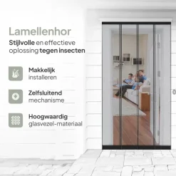 O'DADDY Lamellenhor 118x260 - Deurgordijn - zwart