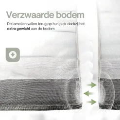 O'DADDY Lamellenhor 118x260 - Deurgordijn - zwart