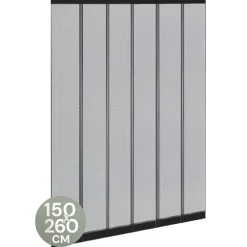 Raam En Deurhorren-O'DADDY Lamellenhor 150x260 - Deurgordijn - zwart