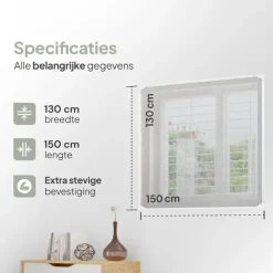 O'DADDY Magnetische raamhor - 130x150 cm