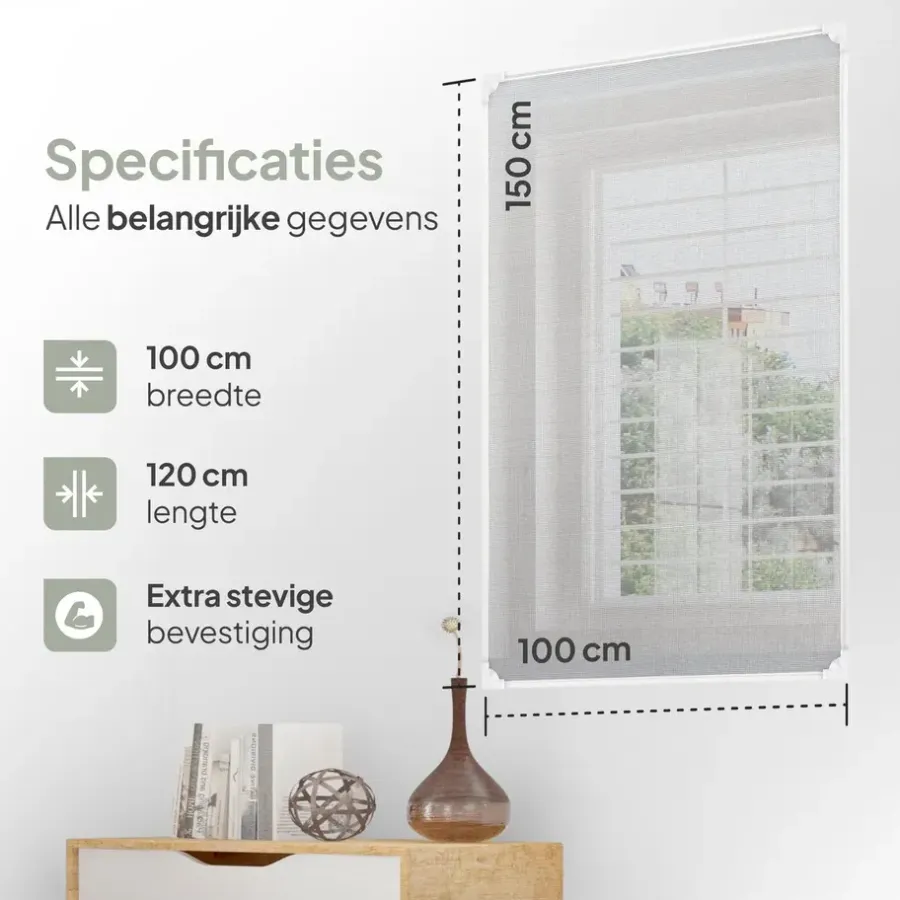 Raam En Deurhorren-O'DADDY Magnetische raamhor - 100x150 cm