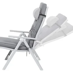 Ligbedden-O'DADDY Opvouwbaar Ligbed met Hoofdsteun - 183x60x39 cm - Grijs