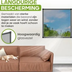 Raam En Deurhorren-O'DADDY Raamhor - 100x120 cm - Aanpasbaar Vliegengaas