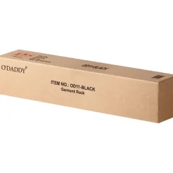 Kledingopbergers|Kledingrekken-O'DADDY O’DADDY® Zwart Kledingrek - Verstelbaar & Stabiel tot 130kg - 4 Grote Wielen