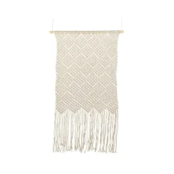 Beliani OKARA - Wanddecoratie - Beige - Katoen