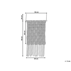 Beliani OKARA - Wanddecoratie - Beige - Katoen