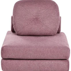 Slaapbanken|Slaapbanken-Beliani OLDEN - Slaapbank - Roze - Stof