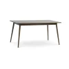 Rechthoekige Eettafels|Houten Eettafels-Leen Bakker Olivine Boas Verlengbare Houten Eettafel 150 cm - Gerookt Eiken