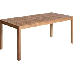 Tuintafels-Beliani OMBRIANO - Tuintafel - Lichtbruin - 180 x 90 cm - Acaciahout