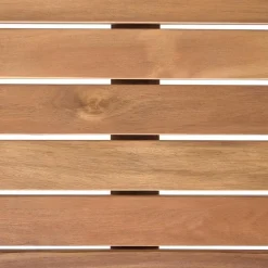 Tuintafels-Beliani OMBRIANO - Tuintafel - Lichtbruin - 180 x 90 cm - Acaciahout