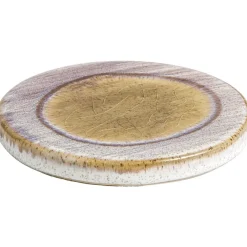 Placemats-Leen Bakker Onderzetter glazuur - roze - Ø11 cm