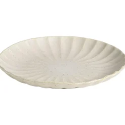 Borden-Leen Bakker Ontbijtbord Flora off-white stoneware - Ø21,5 cm