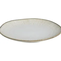 Leen Bakker Ontbijtbord Sophie naturel stoneware Ø21 cm