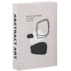 Leen Bakker Opbergboek Art - naturel - 21x30x5 cm