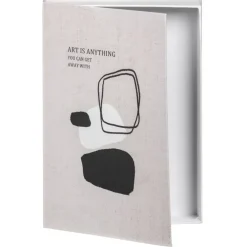 Leen Bakker Opbergboek Art - naturel - 21x30x5 cm