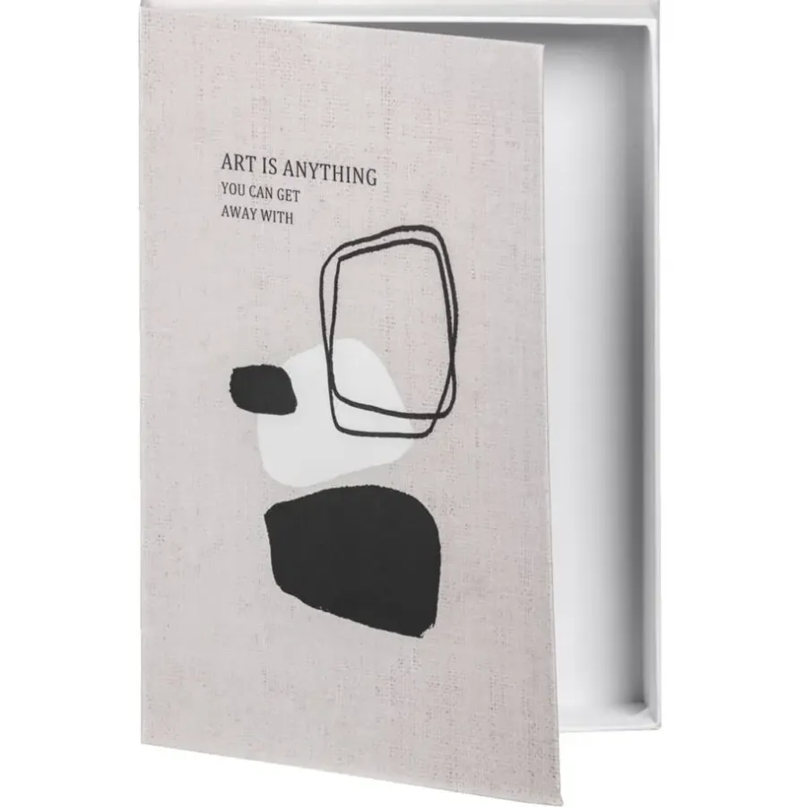 Leen Bakker Opbergboek Art - naturel - 21x30x5 cm