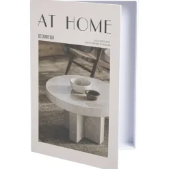 Leen Bakker Opbergboek At Home - off-white - 5x30x21 cm