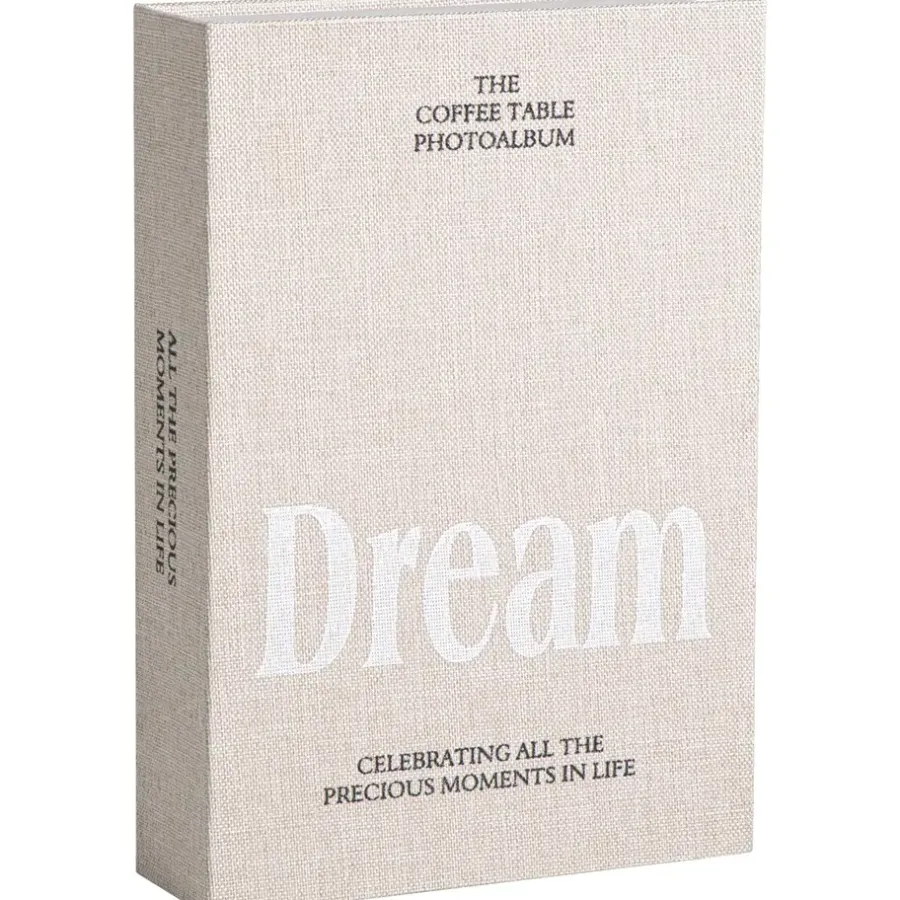Leen Bakker Opbergboek Dream - naturel - 5x23x16 cm