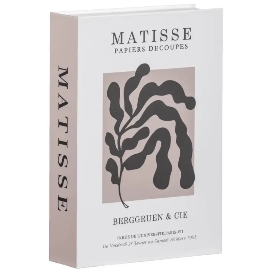 Leen Bakker Opbergboek Matisse - naturel - 16x23x5 cm